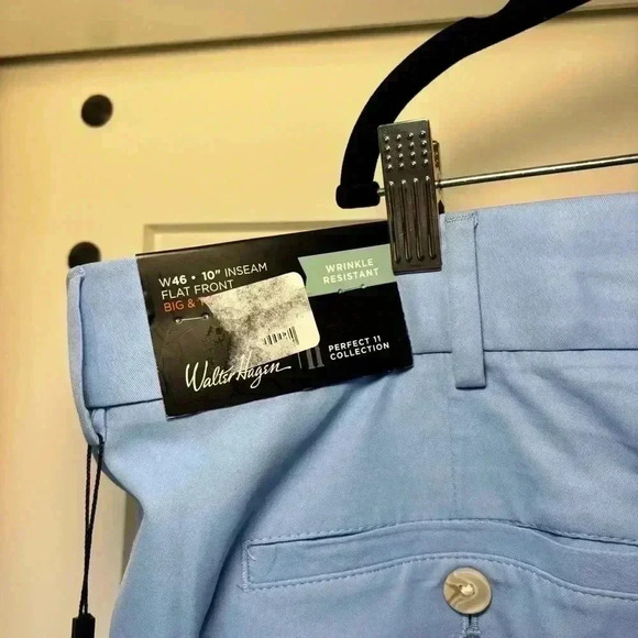 Walter Hagen Perfect 11 Collection Mens Flat Front Shorts W 46" Big & Tall Blue - Picture 6 of 7